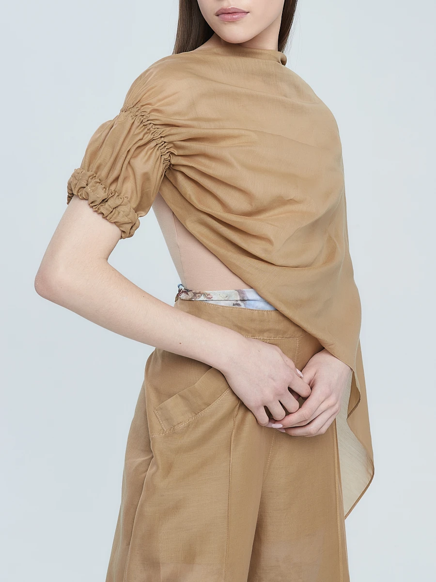 Палантин из хлопка и шелка «Angel Wings»