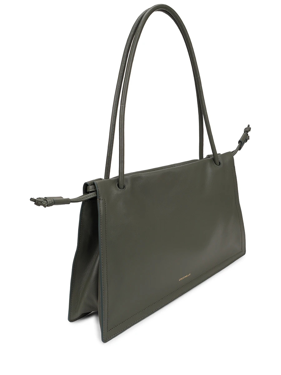 Сумка кожаная с брелоком