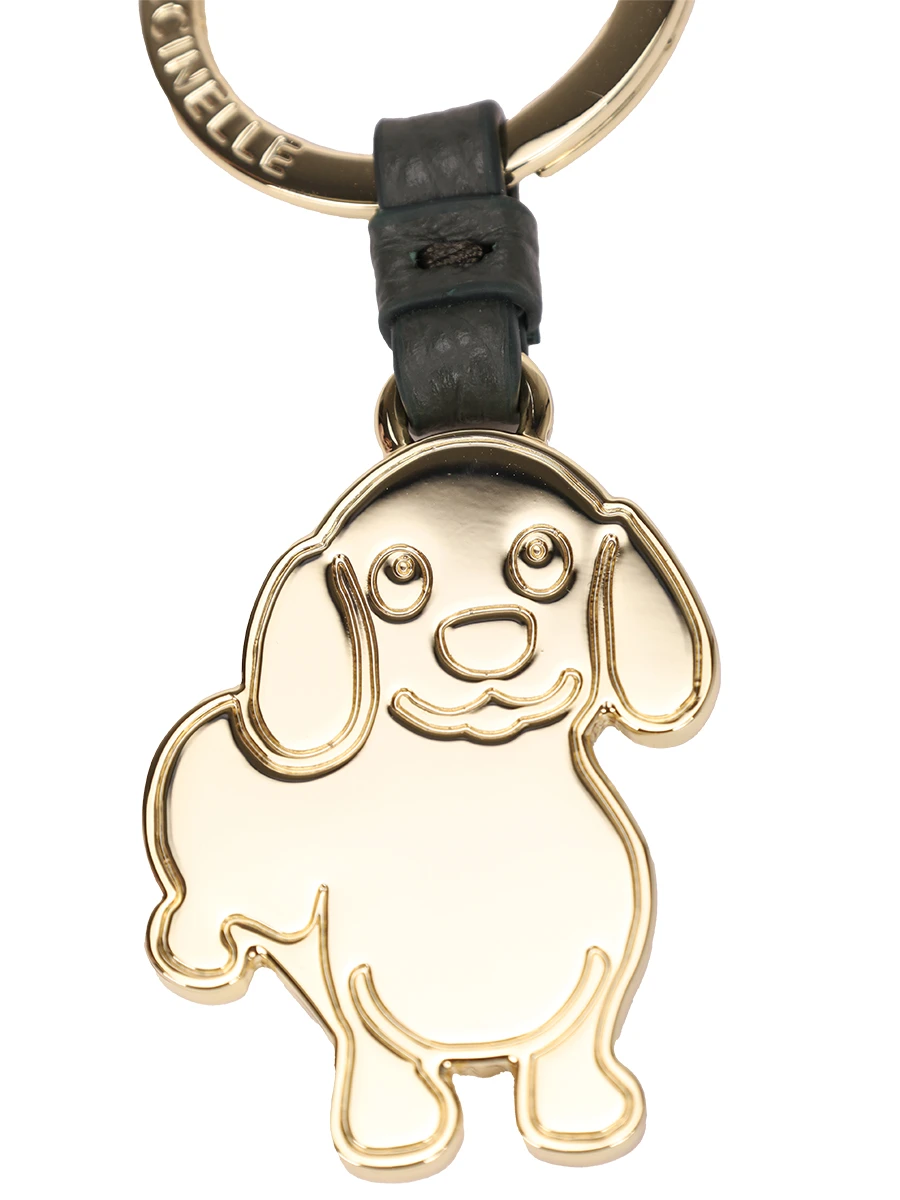 Сумка кожаная с брелоком