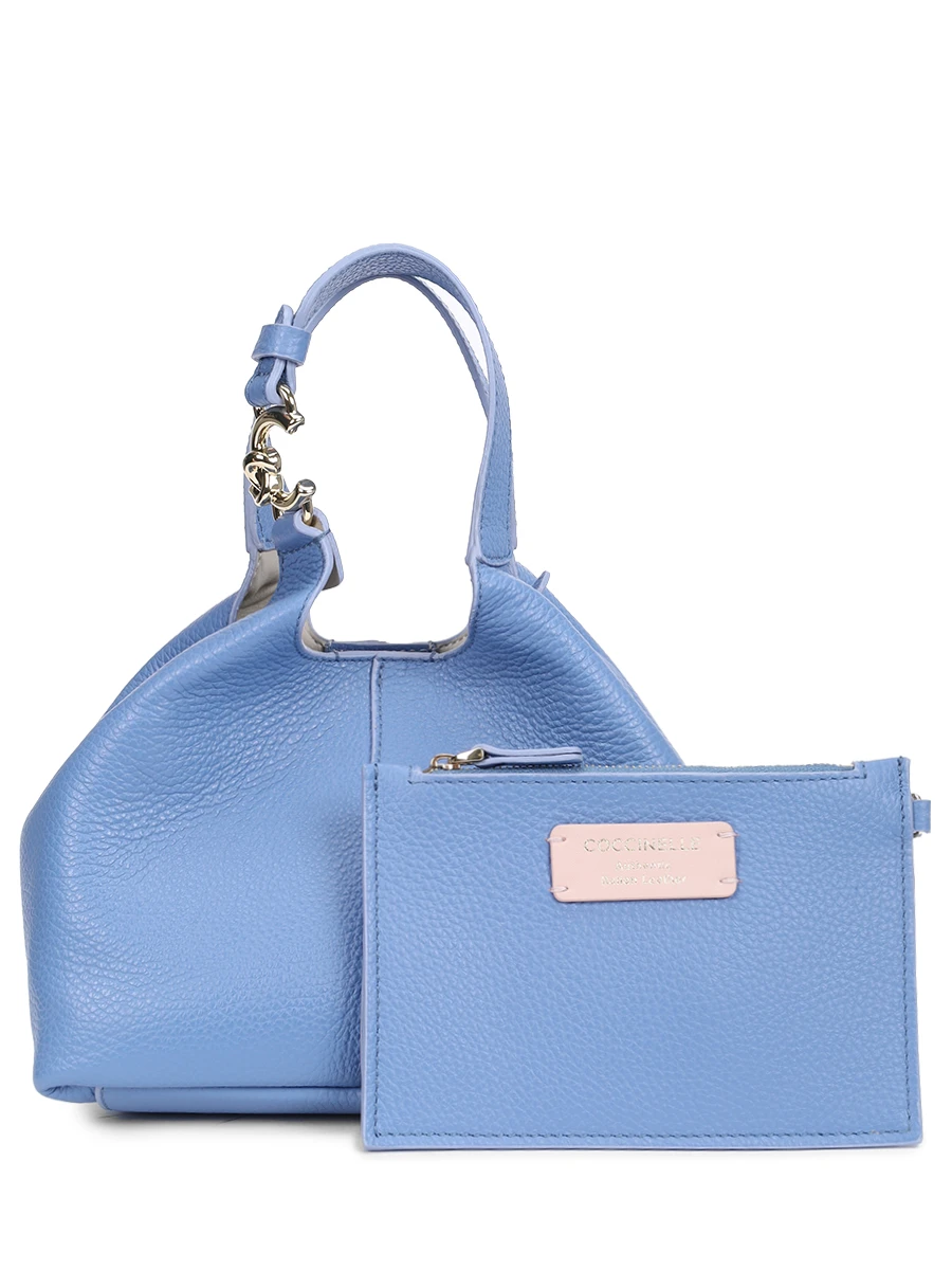 Сумка кожаная с брелоком