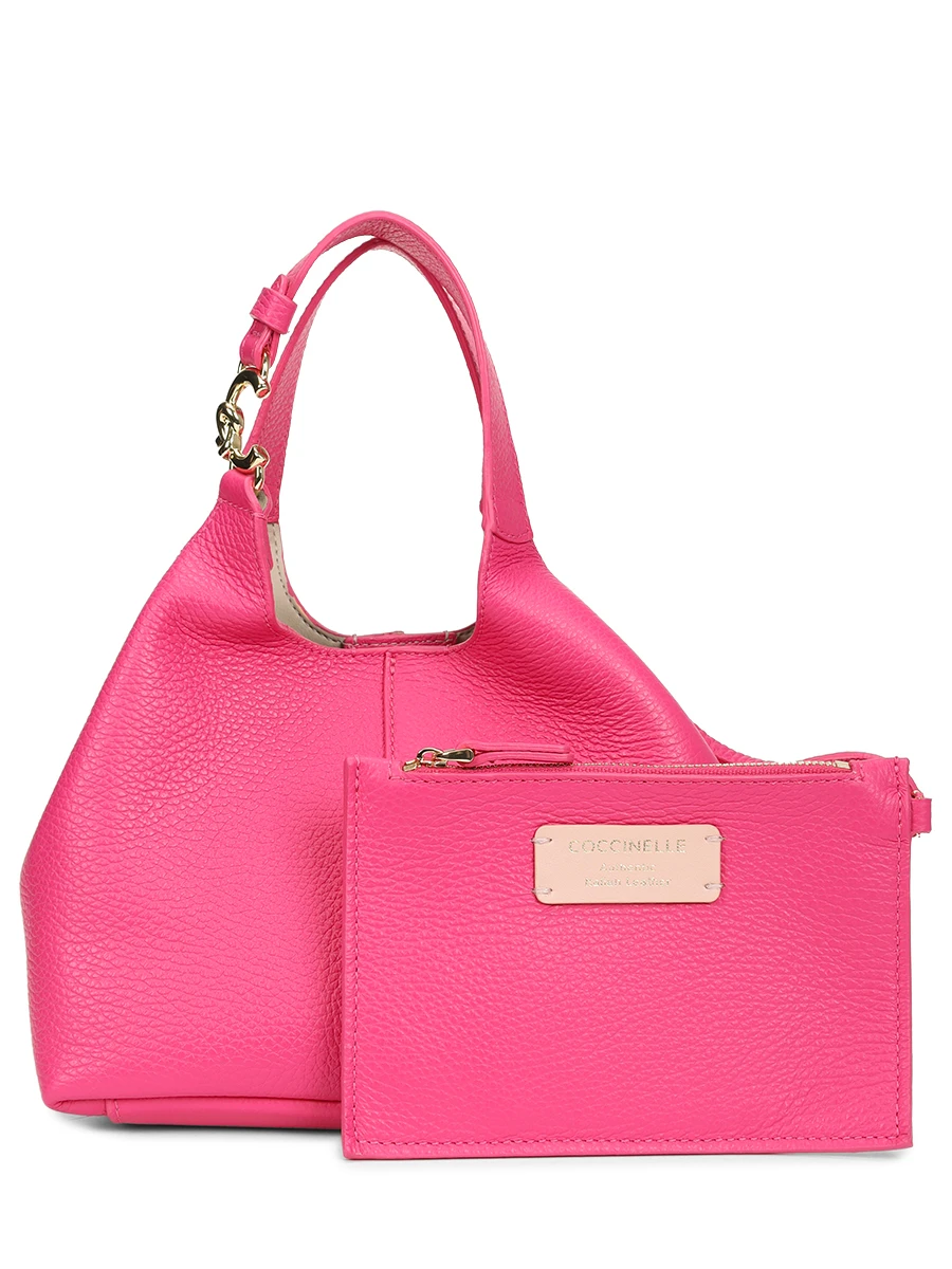 Сумка кожаная с брелоком