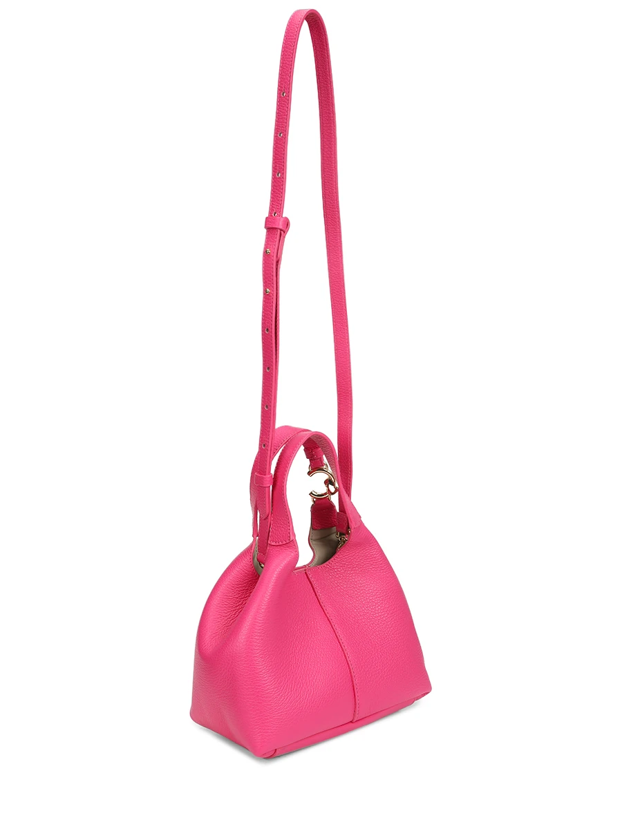 Сумка кожаная с брелоком