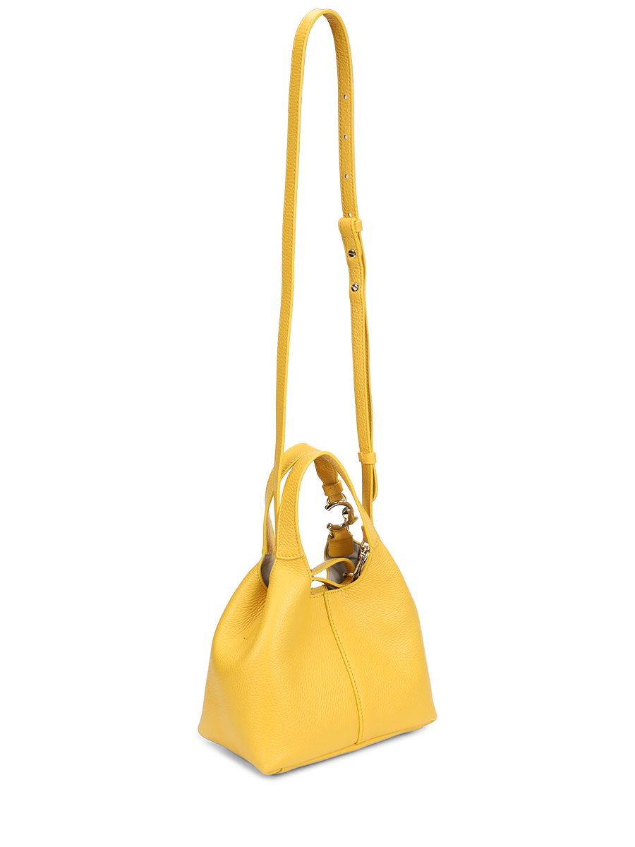 Сумка кожаная с брелоком