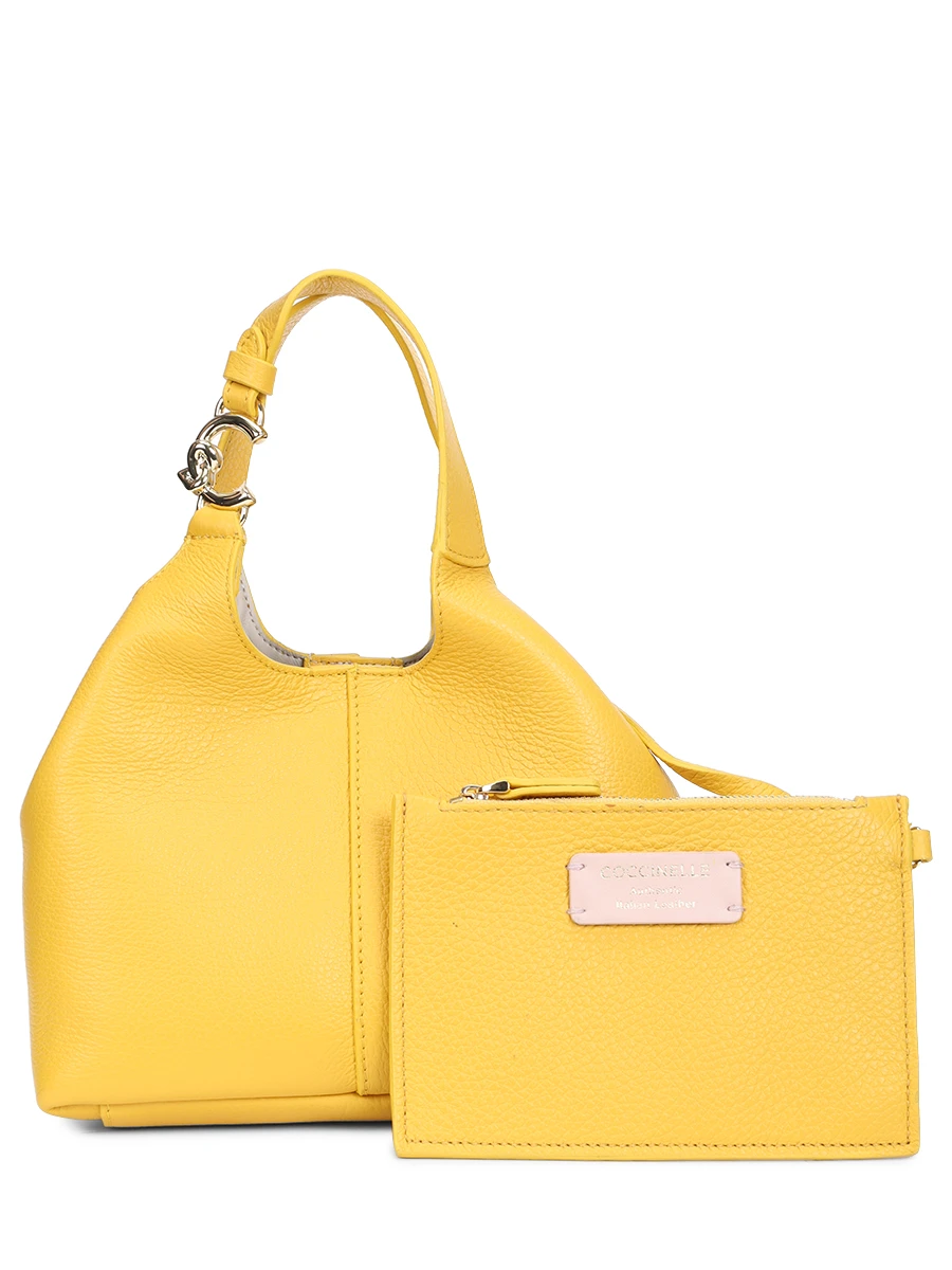 Сумка кожаная с брелоком