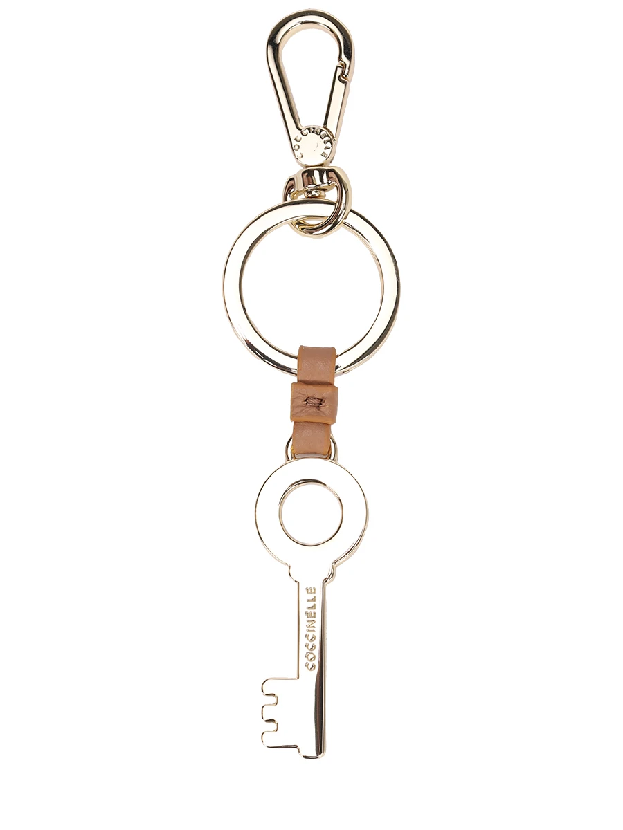 Сумка кожаная с брелоком