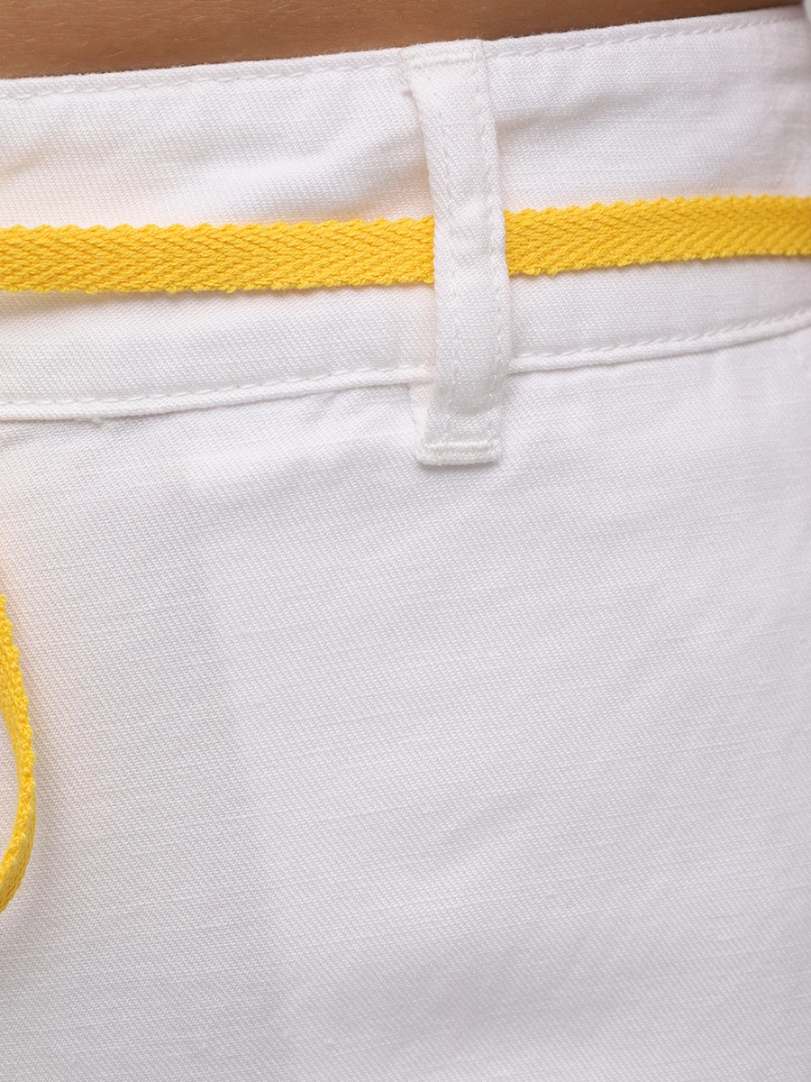 Брюки из хлопка и льна