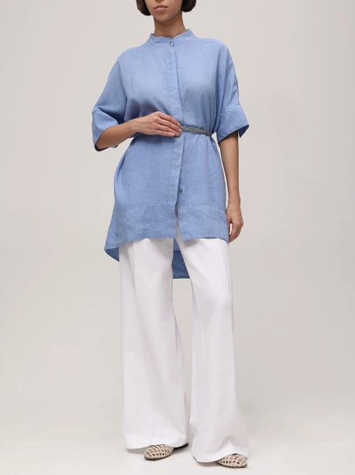 Брюки из хлопка и льна ASPESI