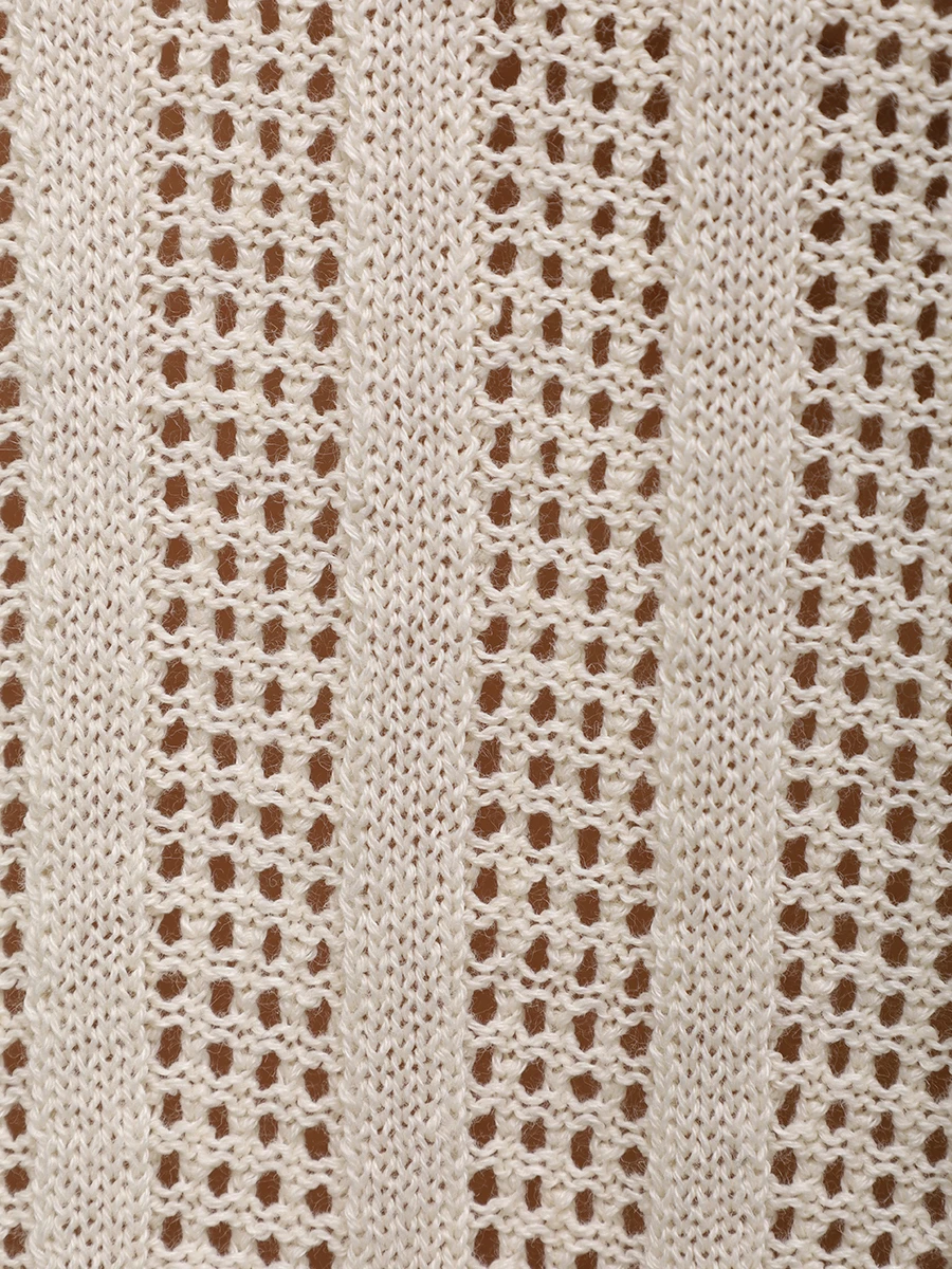 Пуловер из хлопка и льна