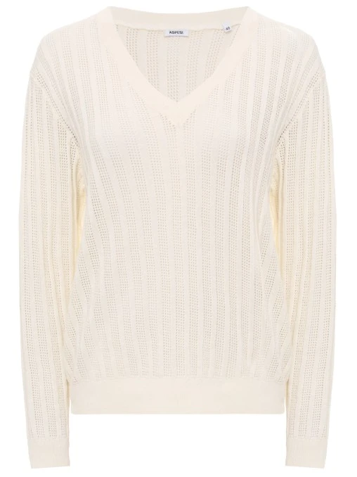 Пуловер из хлопка и льна ASPESI