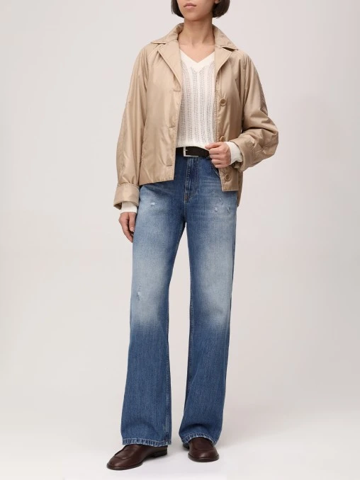 Пуловер из хлопка и льна ASPESI