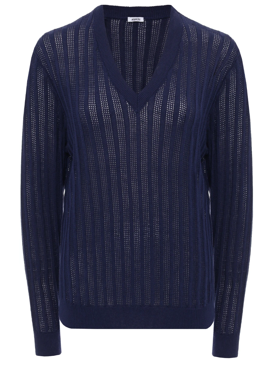 Пуловер из хлопка и льна