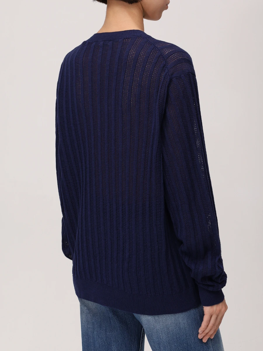 Пуловер из хлопка и льна