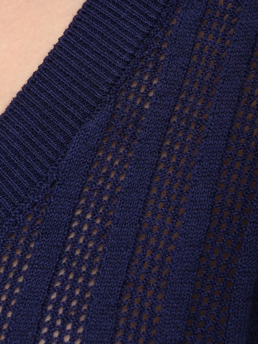 Пуловер из хлопка и льна