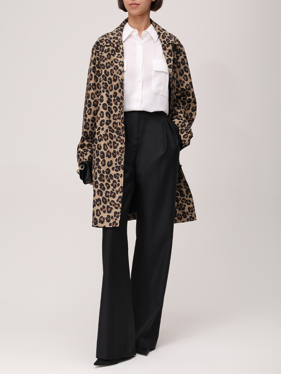 Плащ с принтом