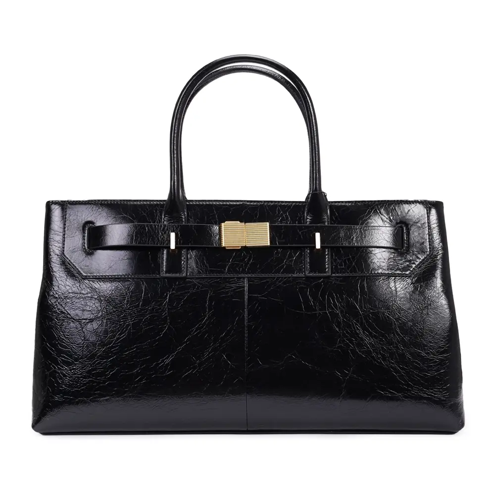 Сумка кожаная Black Maxi