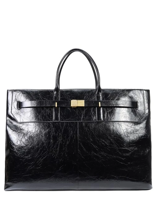 Сумка кожаная Black Super Maxi Bag ARGENTUM BRAND