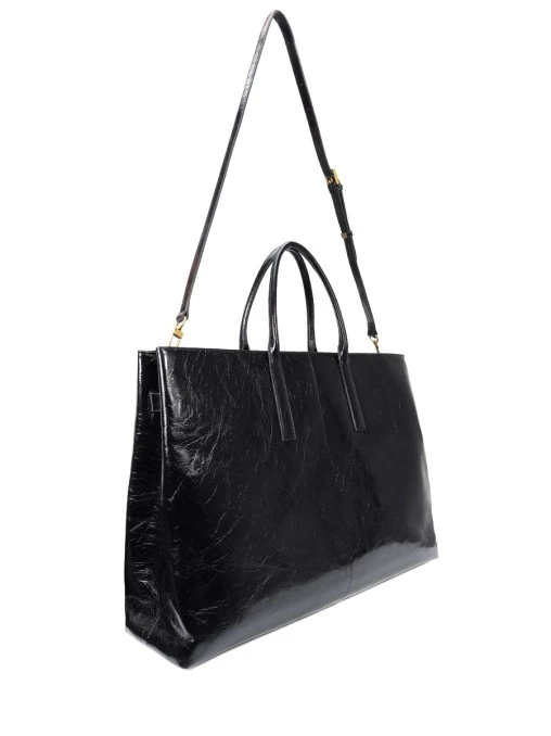 Сумка кожаная Black Super Maxi Bag ARGENTUM BRAND