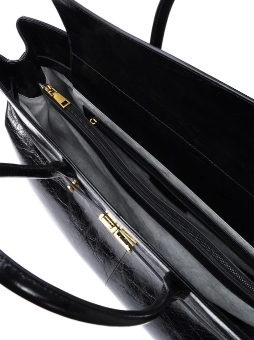Сумка кожаная Black Super Maxi Bag ARGENTUM BRAND