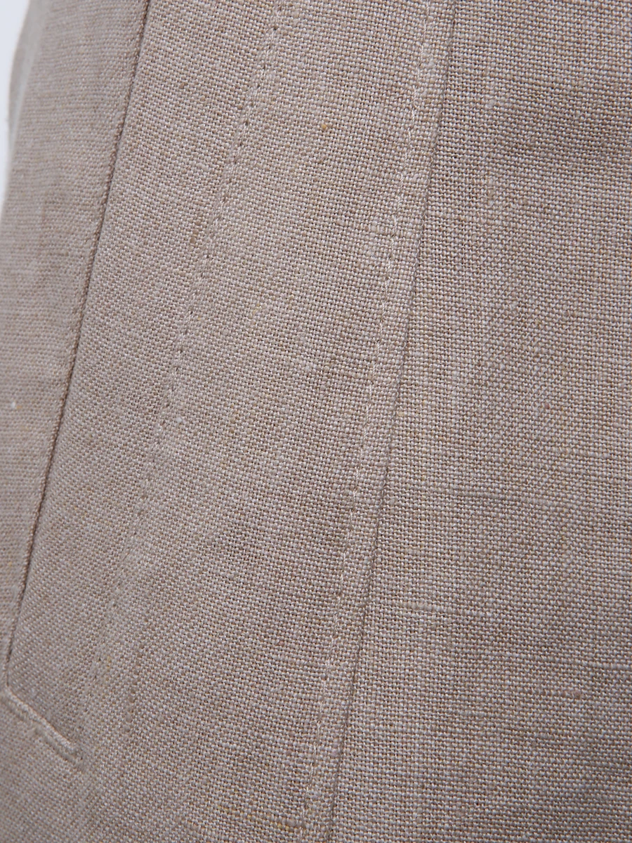 Брюки-карго льняные