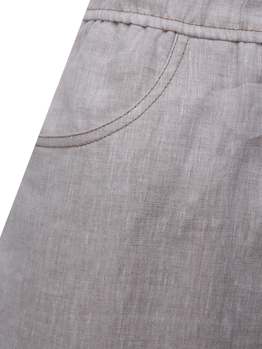 Брюки льняные