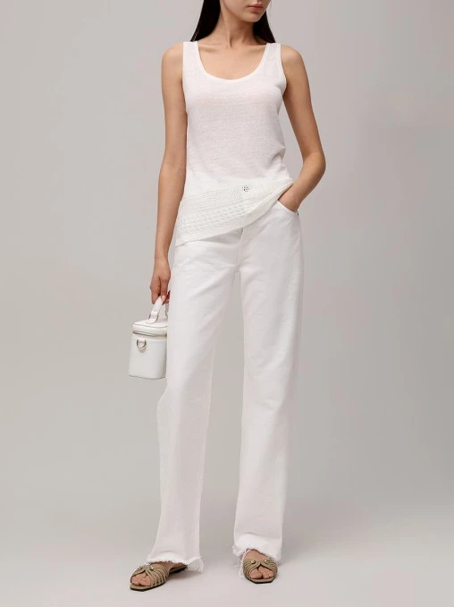 Топ льняной NOT SHY