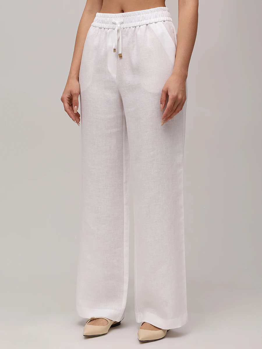 Брюки льняные