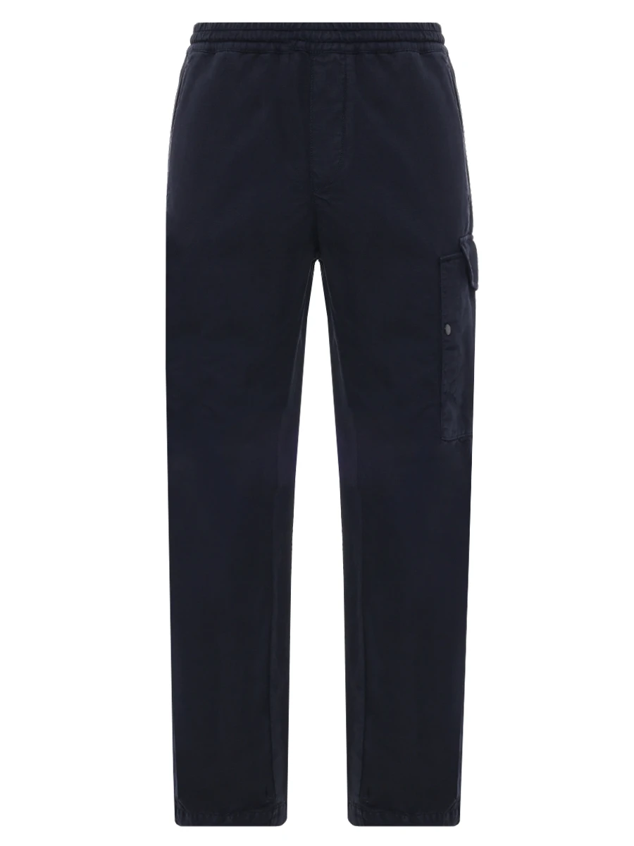 Брюки-карго из хлопка и льна