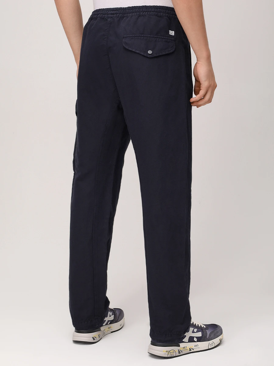 Брюки-карго из хлопка и льна