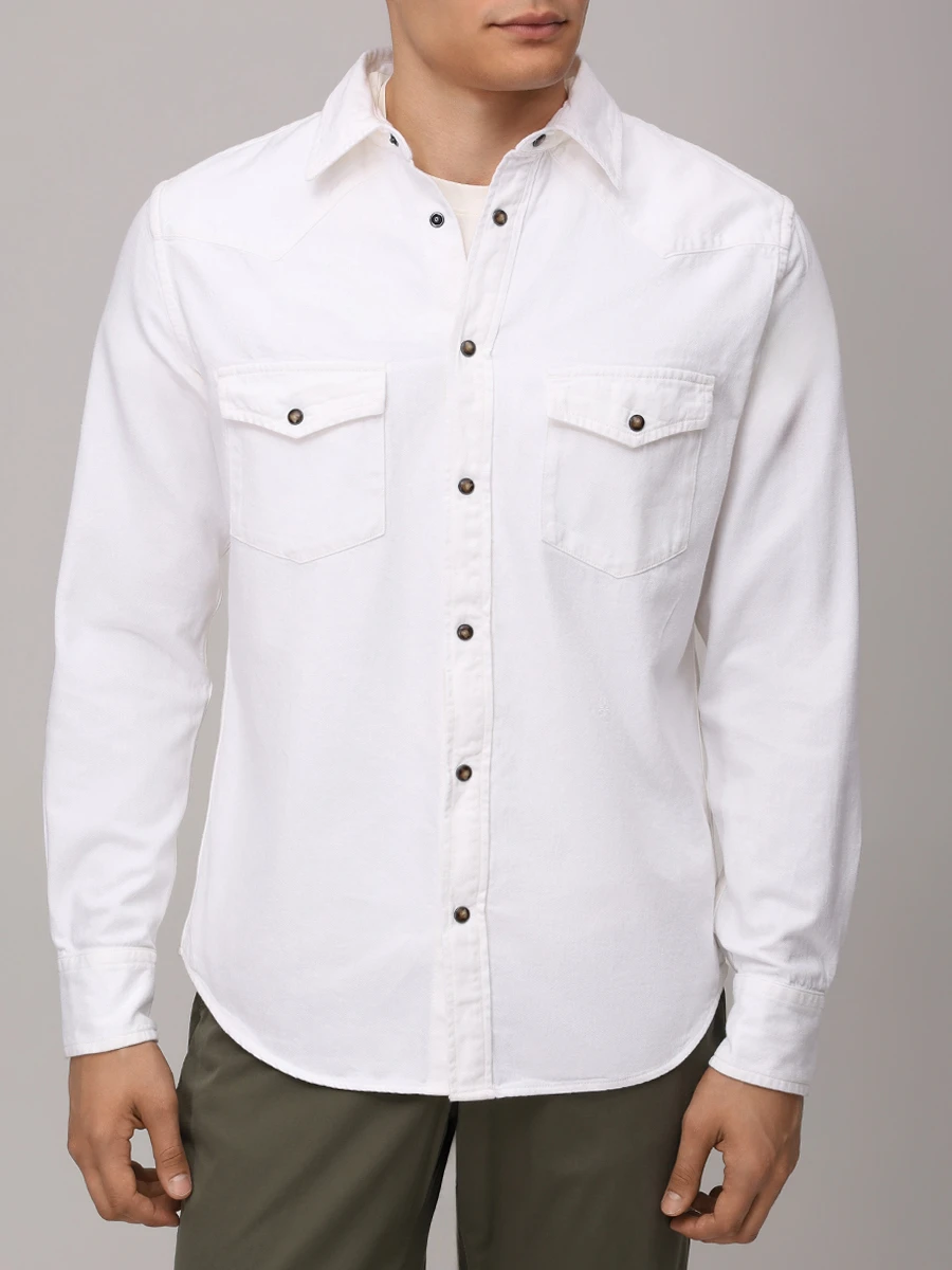 Рубашка Regular Fit хлопковая