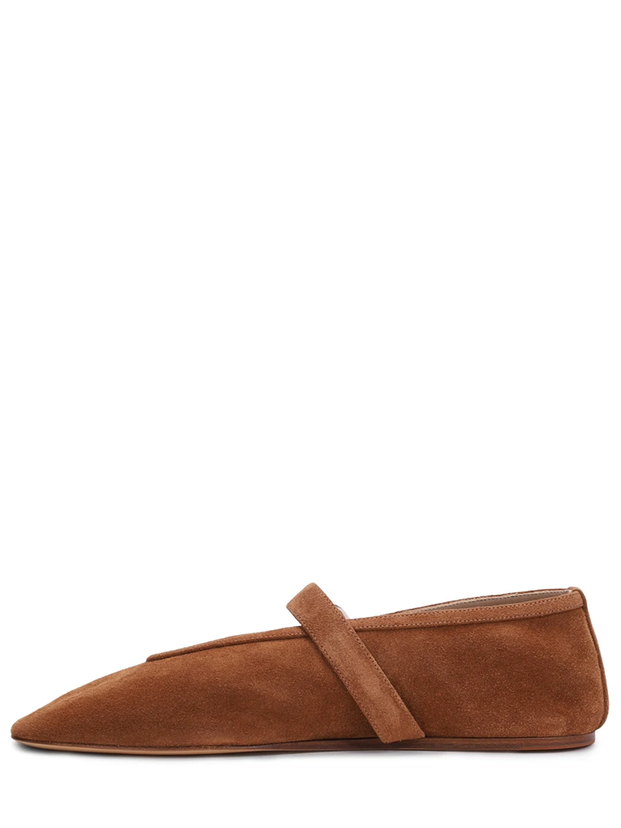 Балетки замшевые