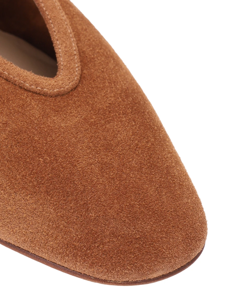 Балетки замшевые