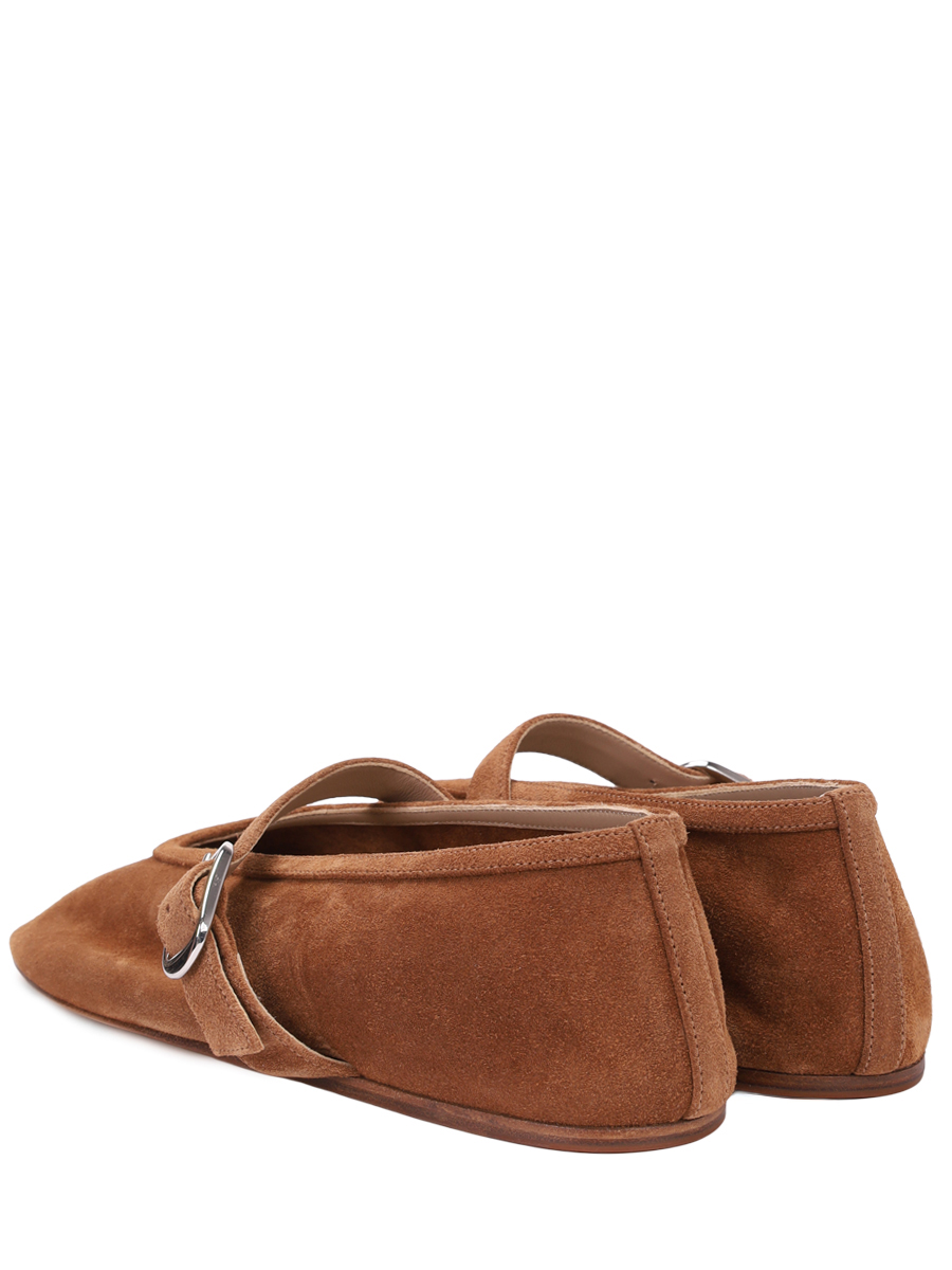 Балетки замшевые