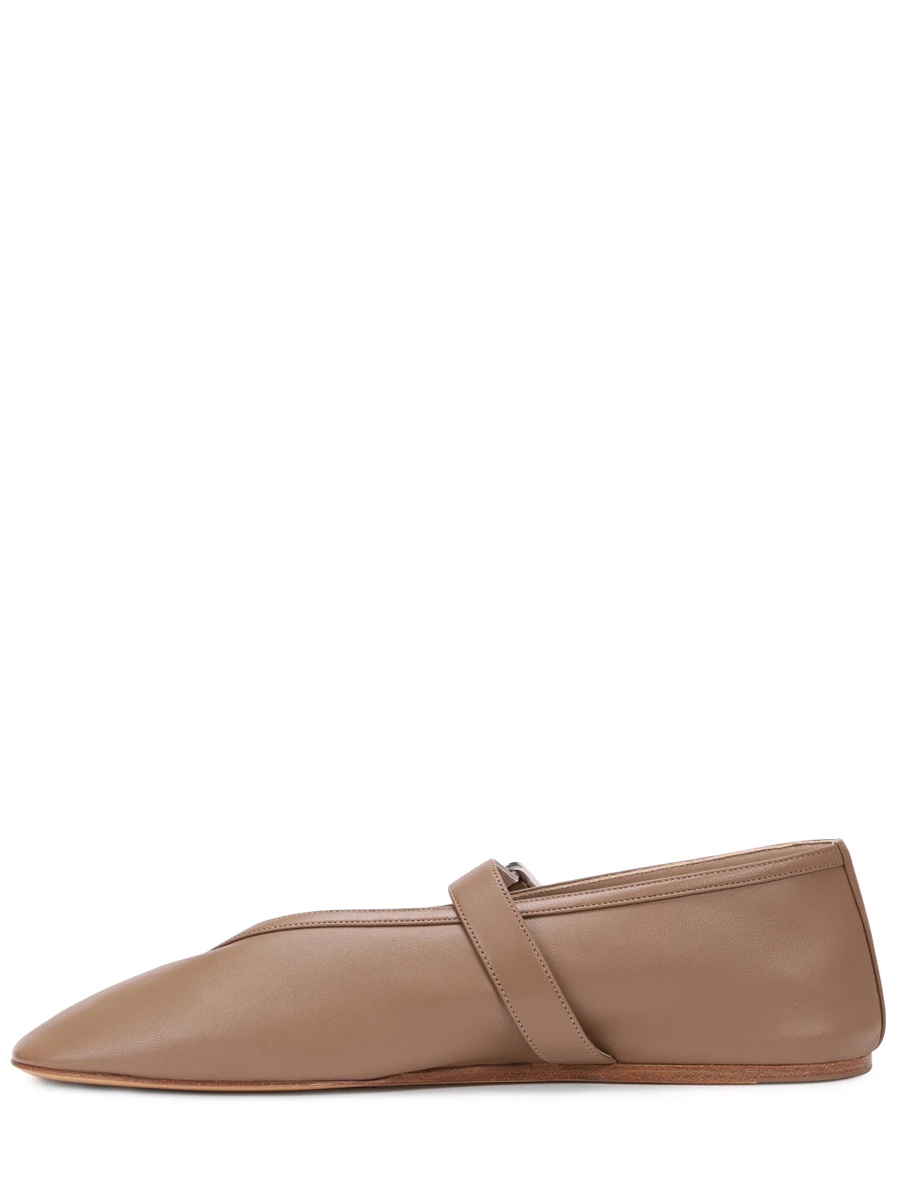 Балетки кожаные