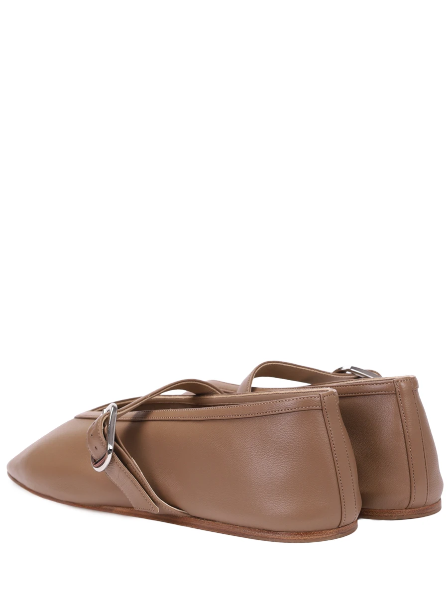 Балетки кожаные