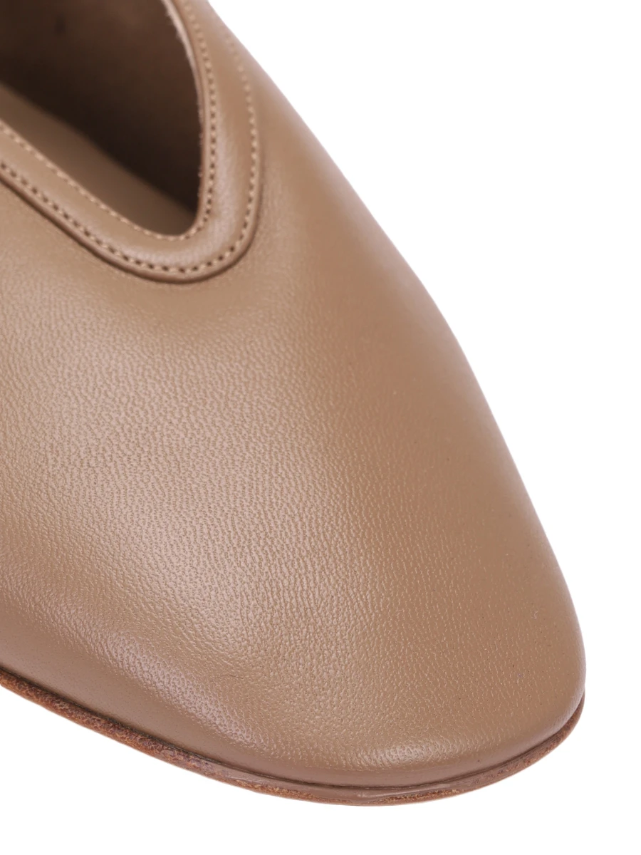 Балетки кожаные