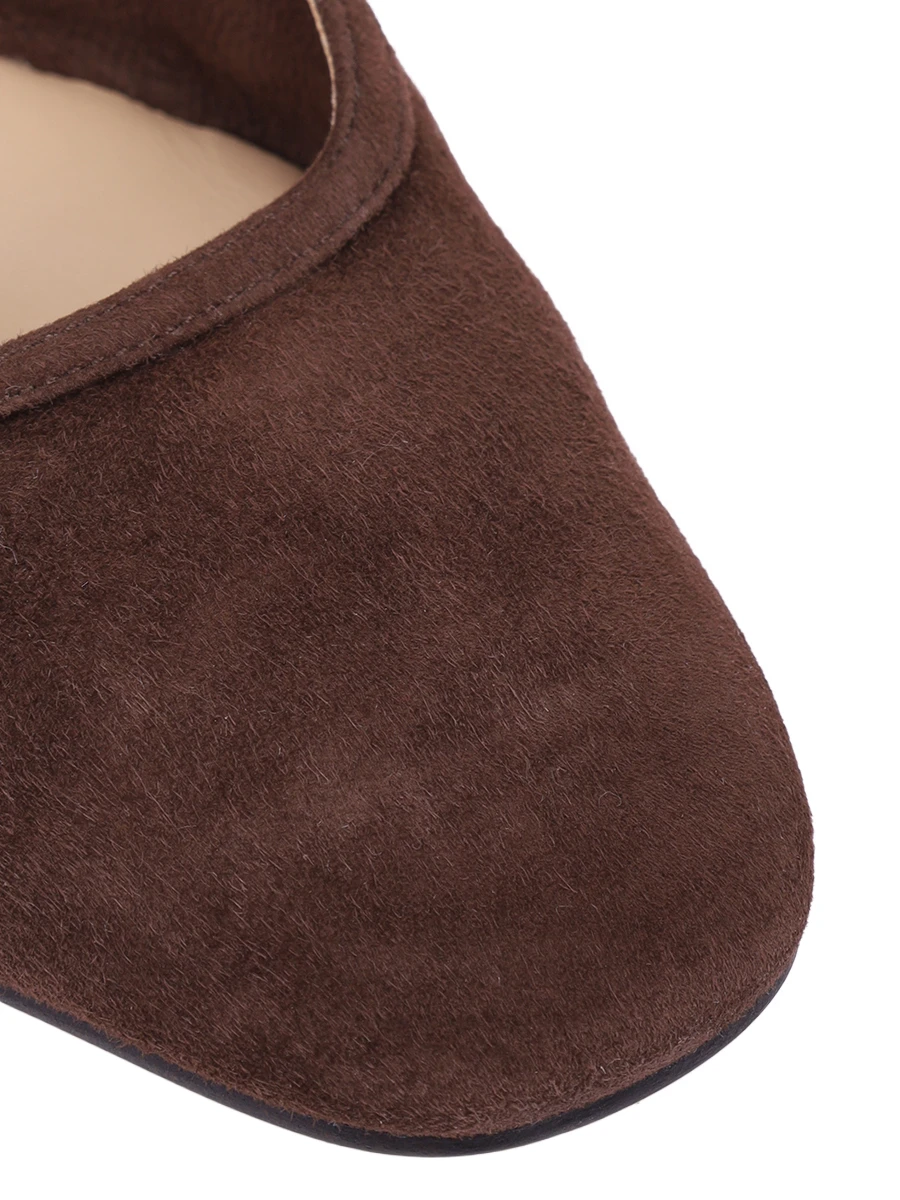 Балетки замшевые