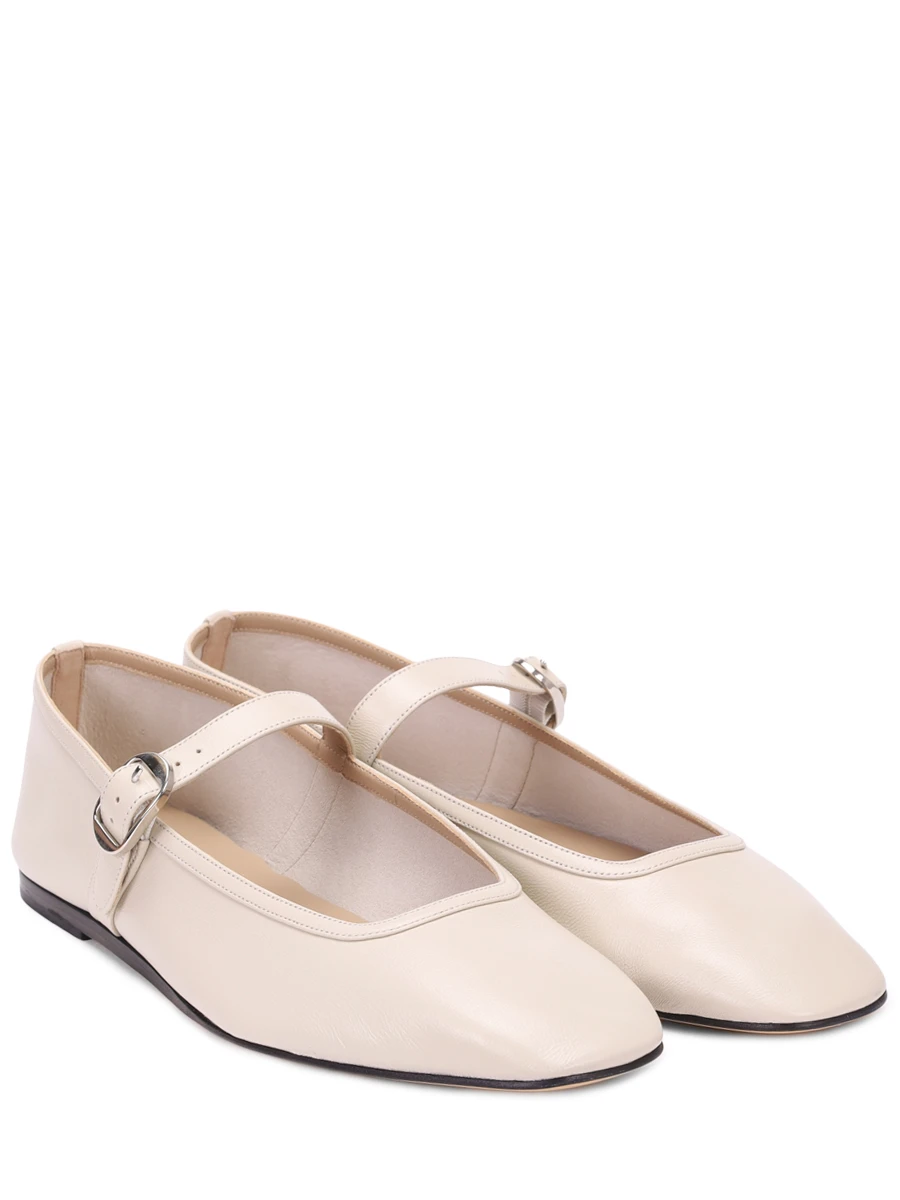 Балетки кожаные