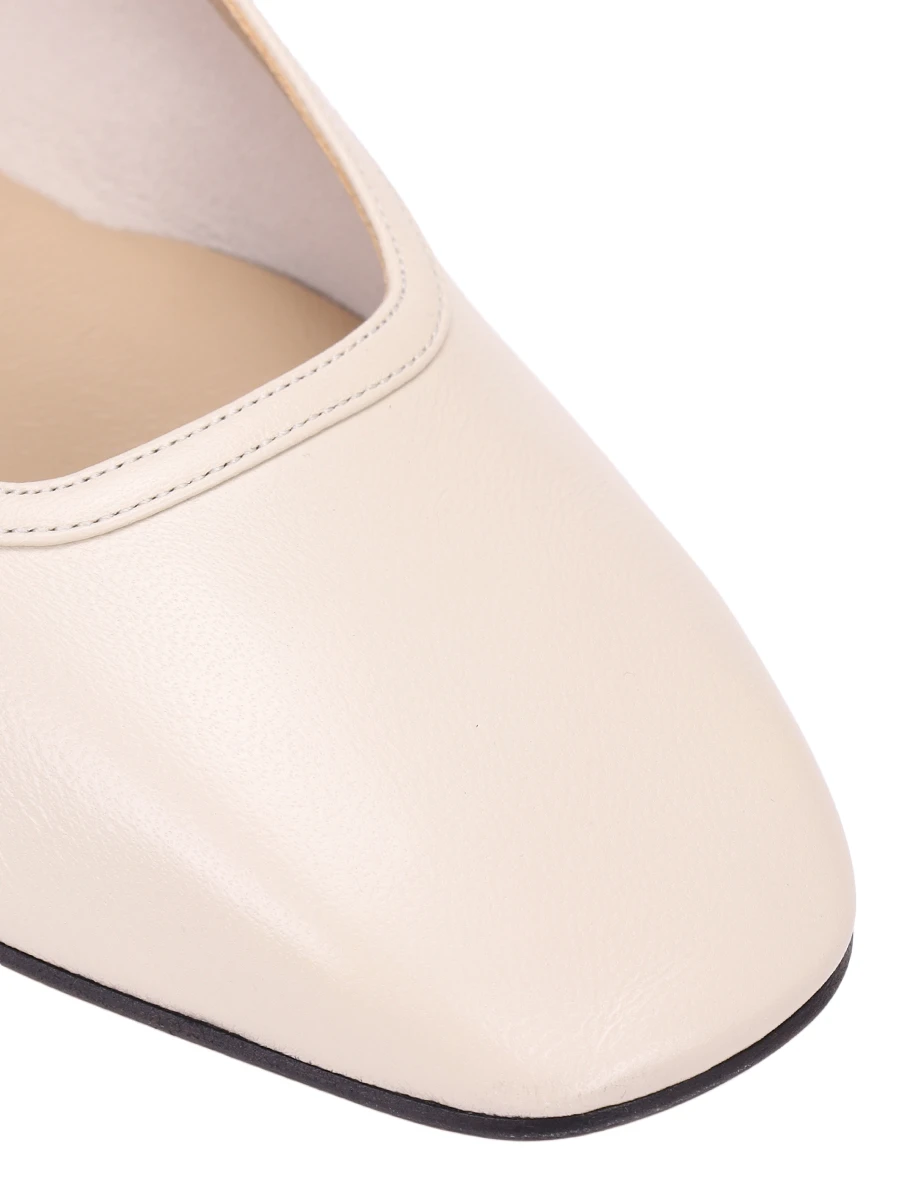 Балетки кожаные