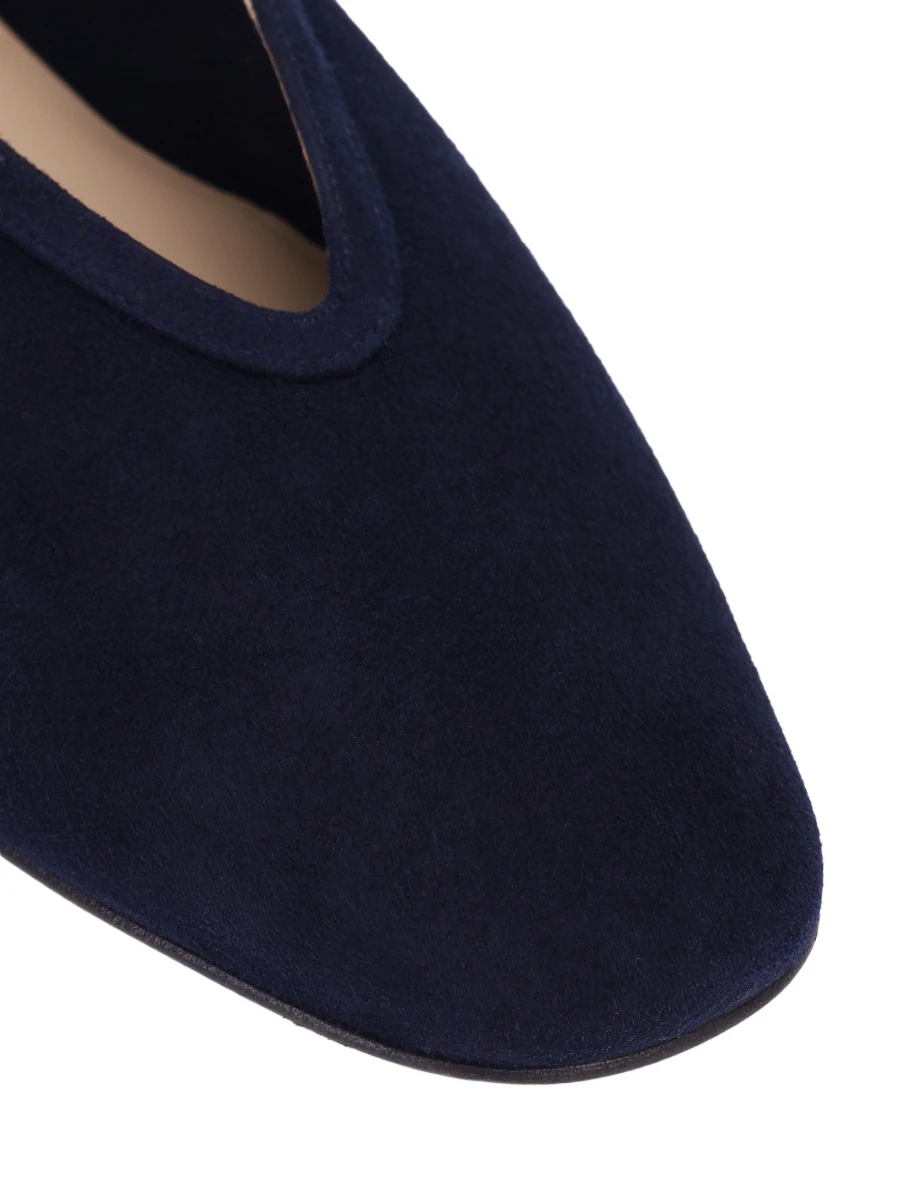 Балетки замшевые