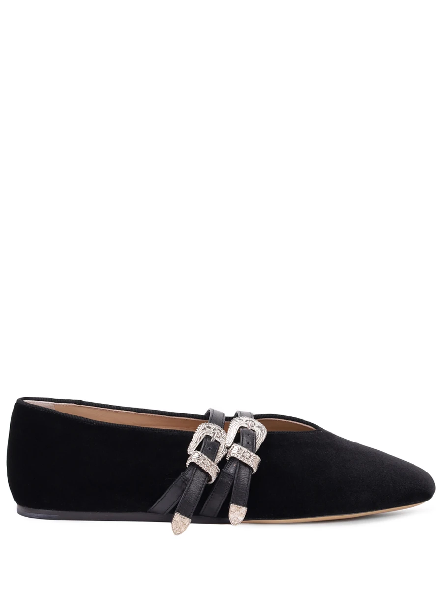 Балетки замшевые