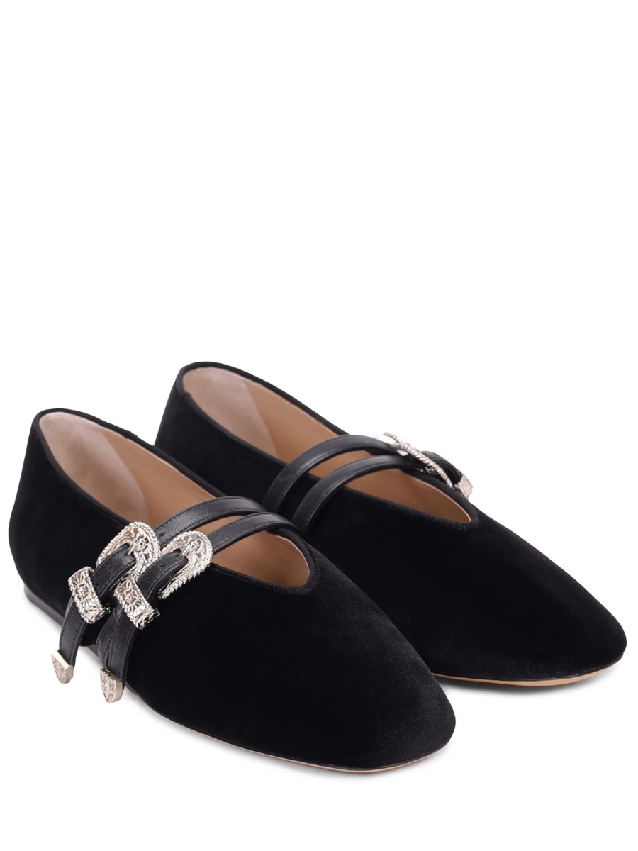 Балетки замшевые