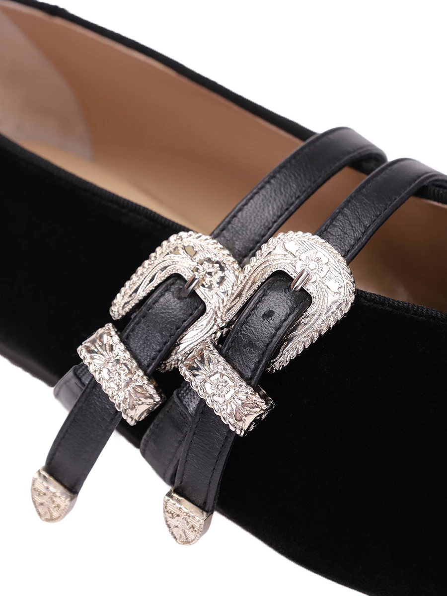 Балетки замшевые