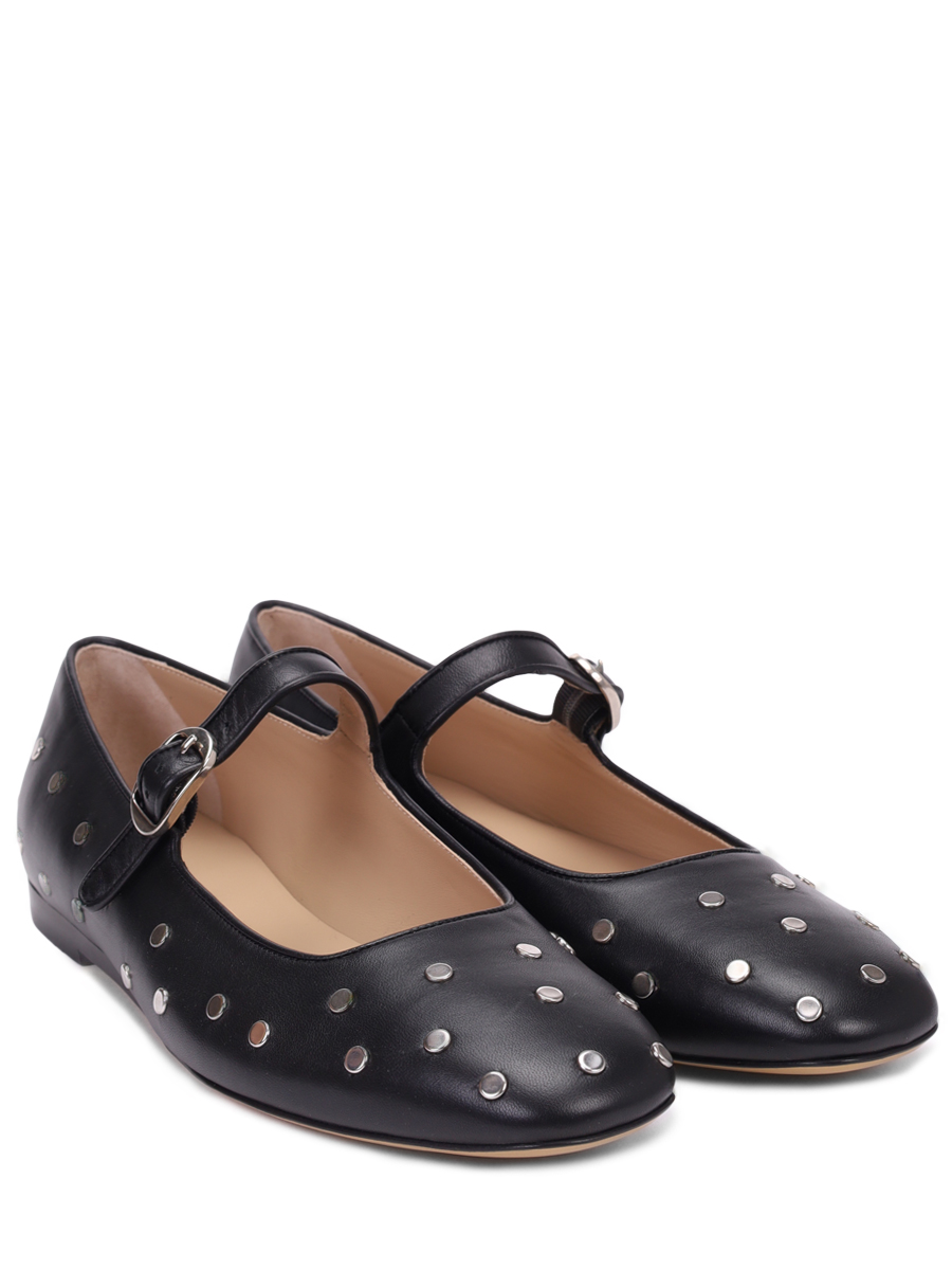 Балетки кожаные