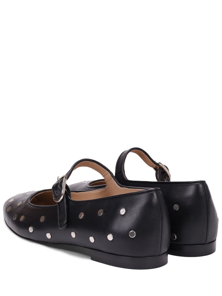 Балетки кожаные