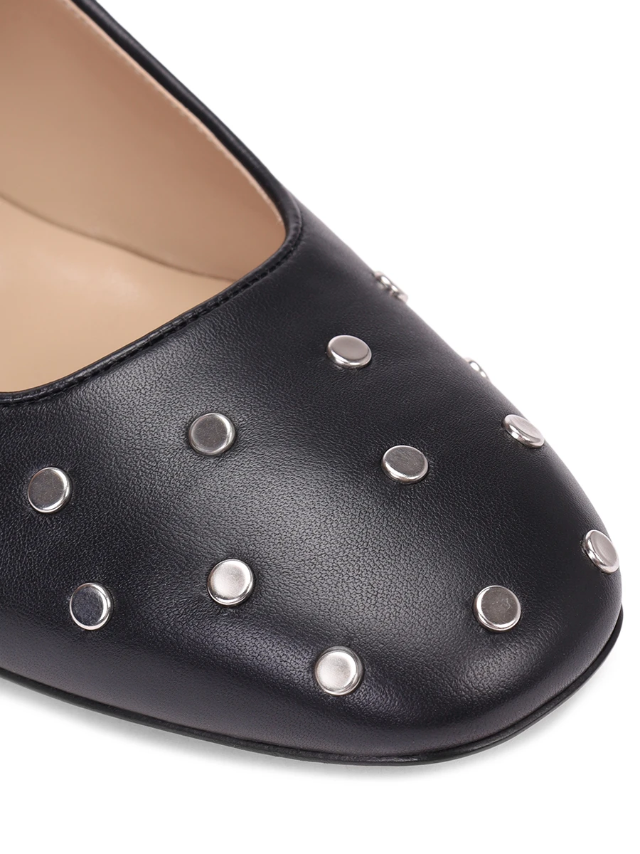 Балетки кожаные