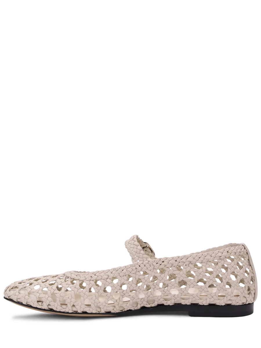 Балетки кожаные