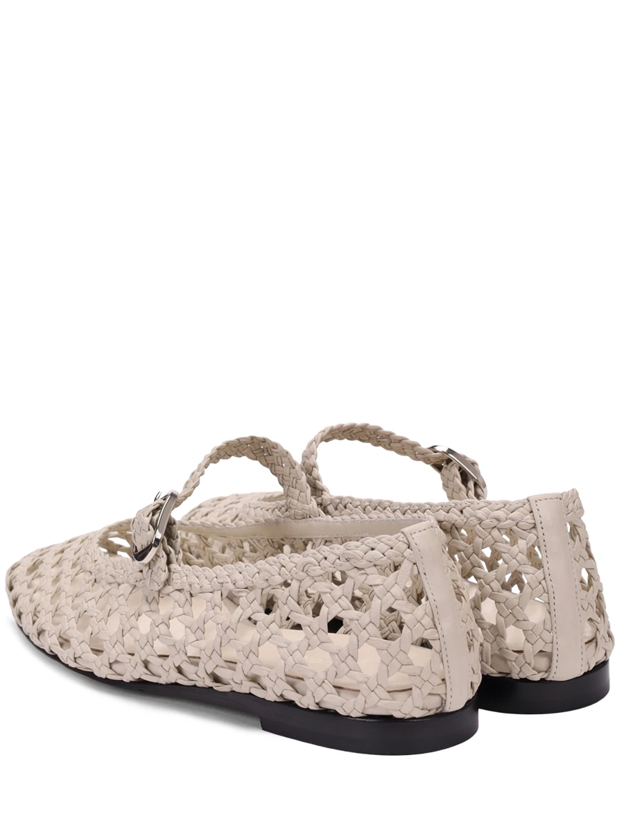 Балетки кожаные