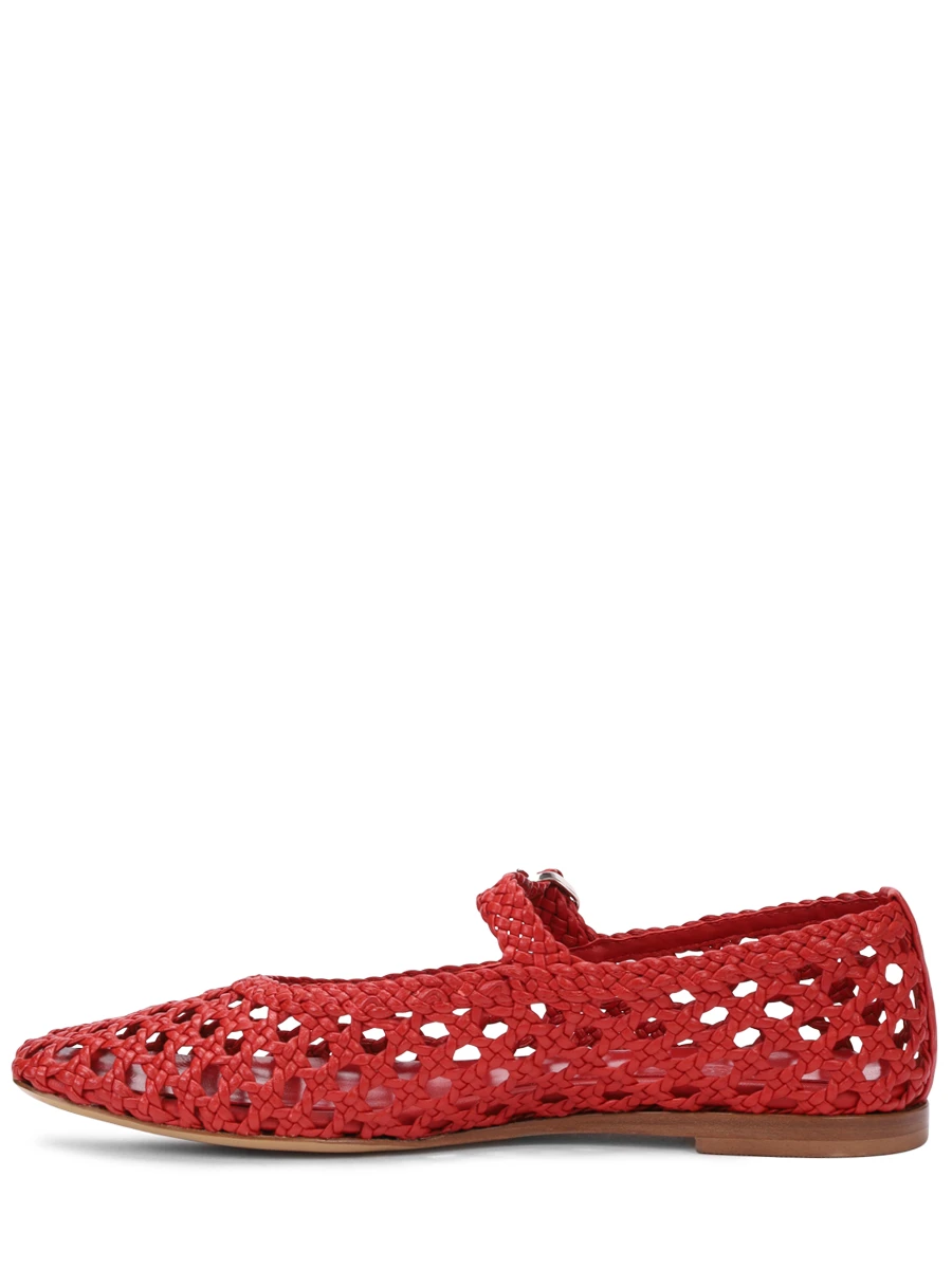 Балетки кожаные