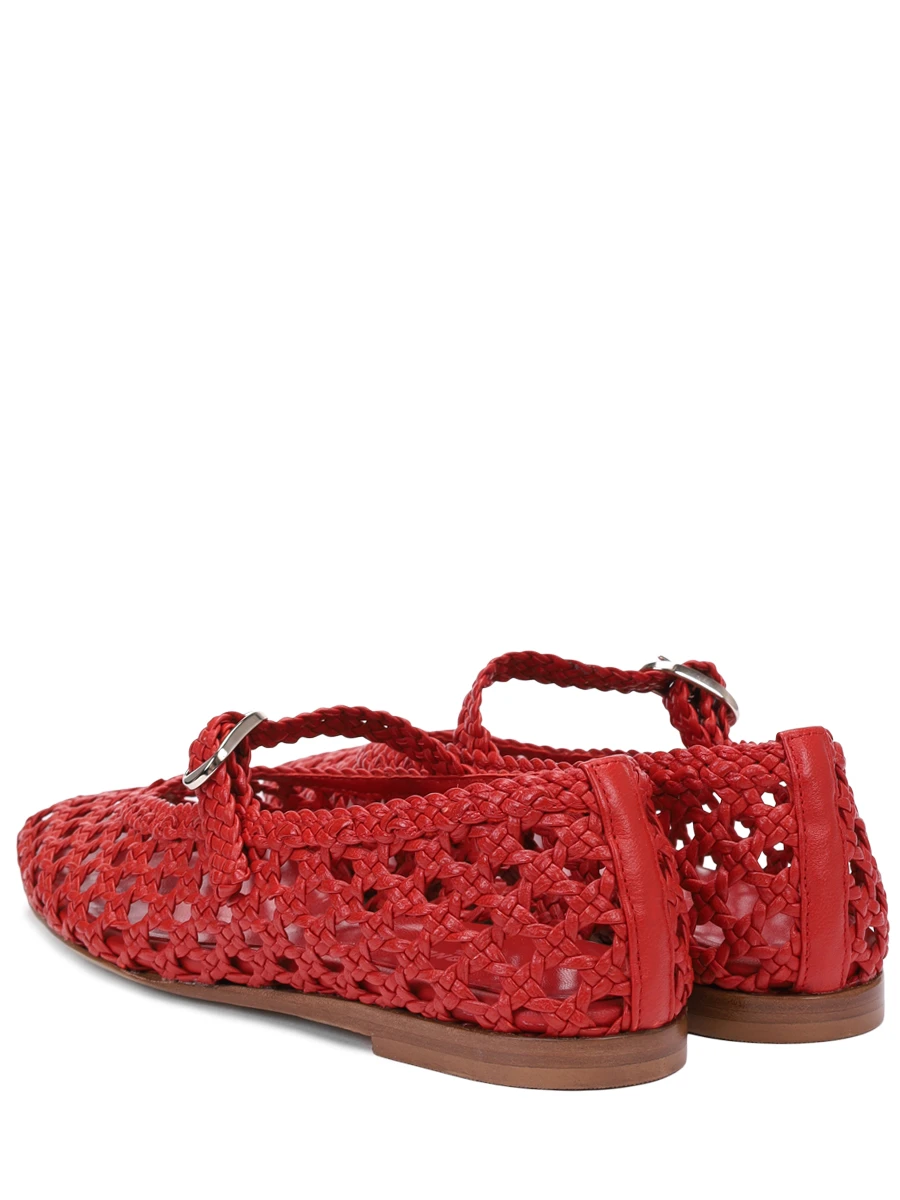 Балетки кожаные