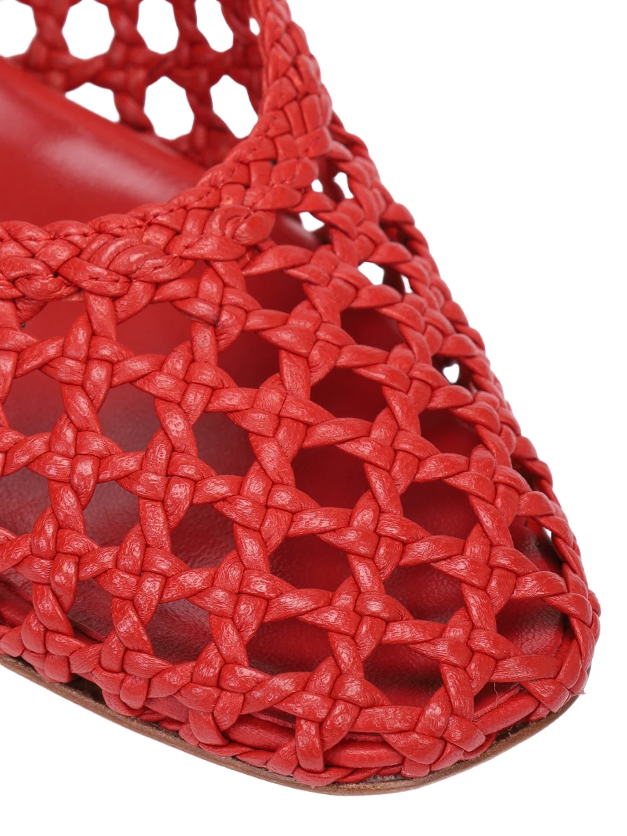 Балетки кожаные